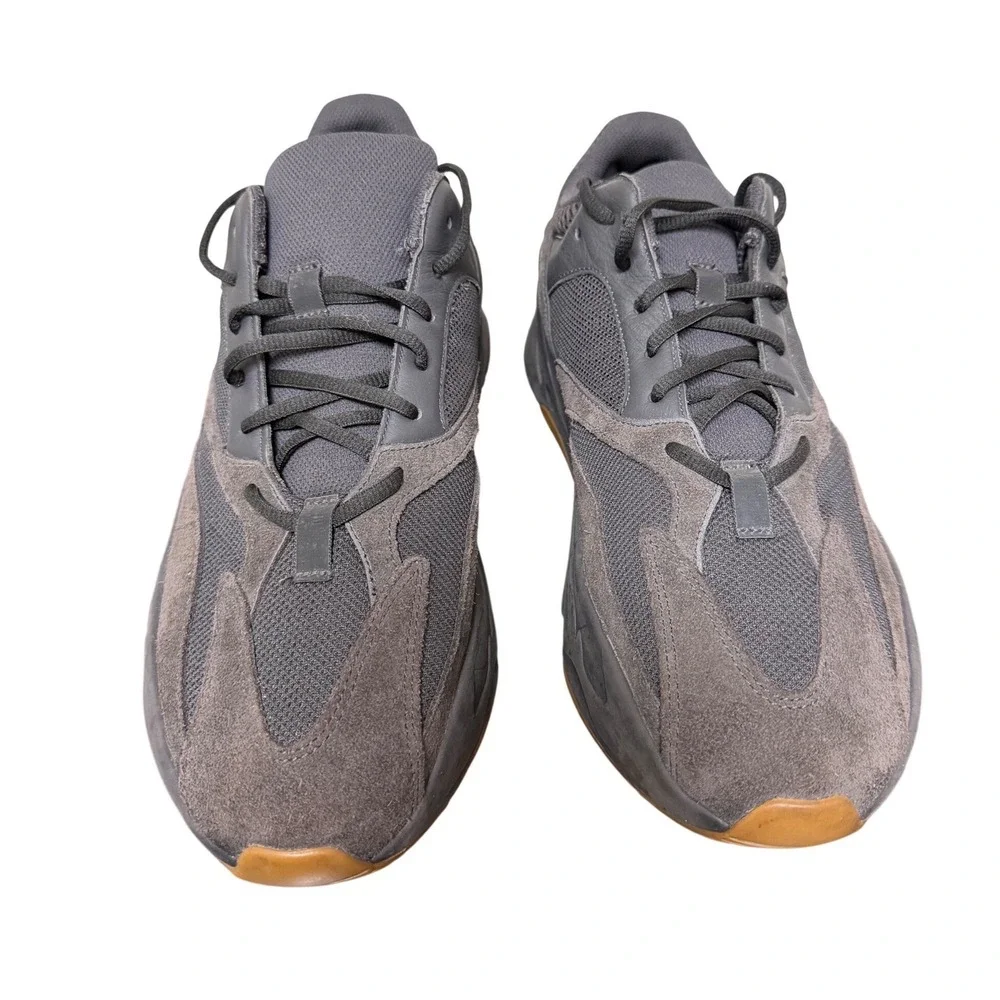 Adidas Yeezy Boost 700 Mens Utility Black FV5304 Suede Mesh Gum Sole Sneaker